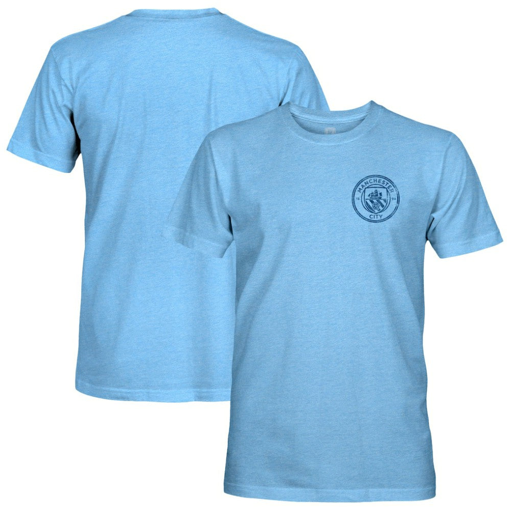 Manchester City 1863FC Mono Badge Retro Tri-Blend T-Shirt Sky Blue sale