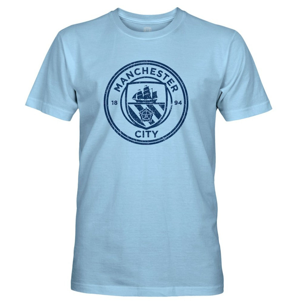 Manchester City 1863FC Mono Badge T-Shirt Sky Blue