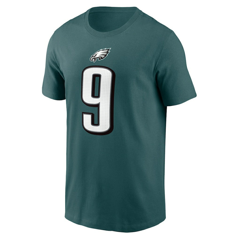 Nick Foles Philadelphia Eagles Retired Player Name & Number T-Shirt Midnight Green