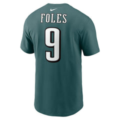 Nick Foles Philadelphia Eagles Retired Player Name & Number T-Shirt Midnight Green