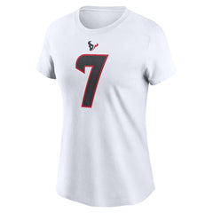 C.J. Stroud Houston Texans Women's Player Name & Number T-Shirt White