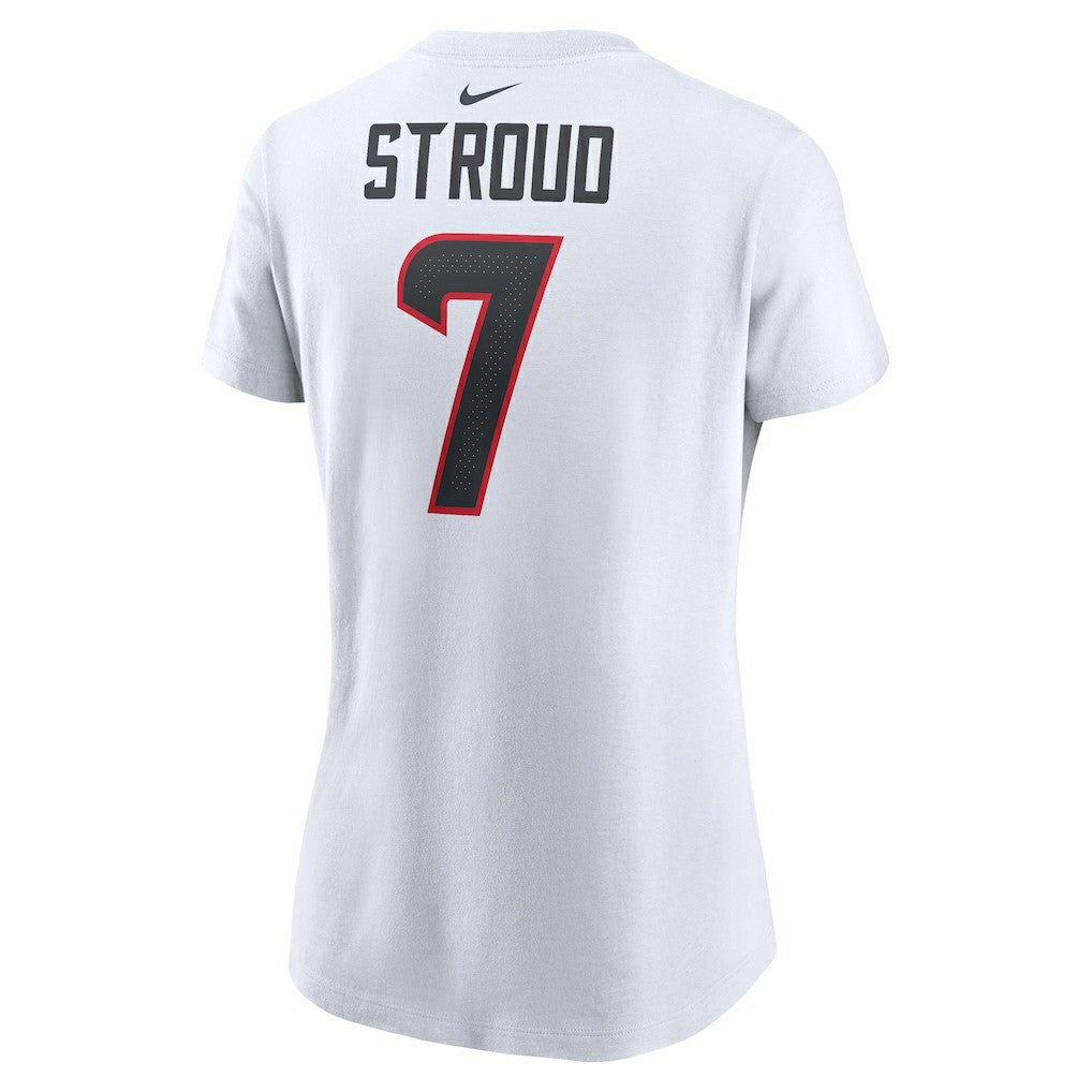 C.J. Stroud Houston Texans Women's Player Name & Number T-Shirt White