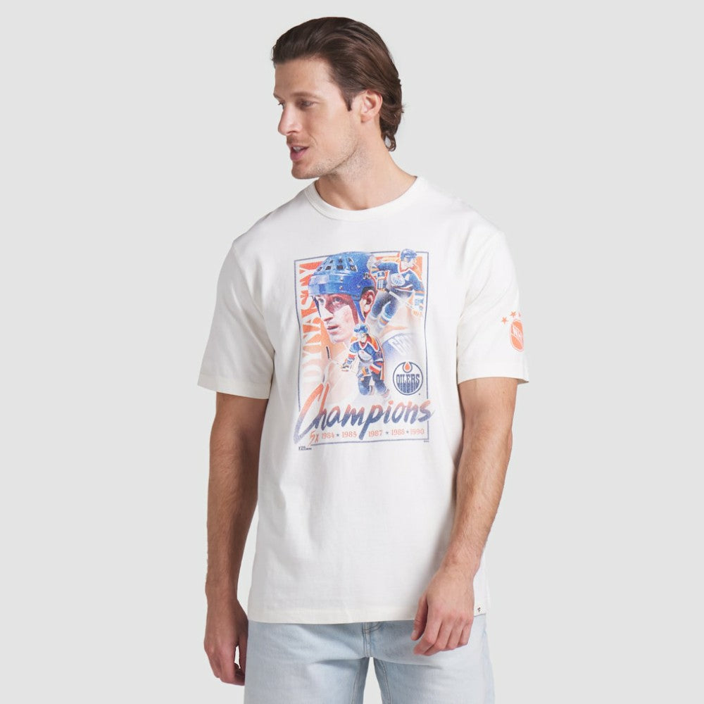 NHL Edmonton Oilers Fanatics Decades Collection Timeless T-Shirt - White