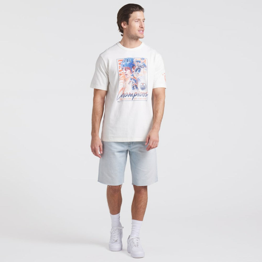NHL Edmonton Oilers Fanatics Decades Collection Timeless T-Shirt - White