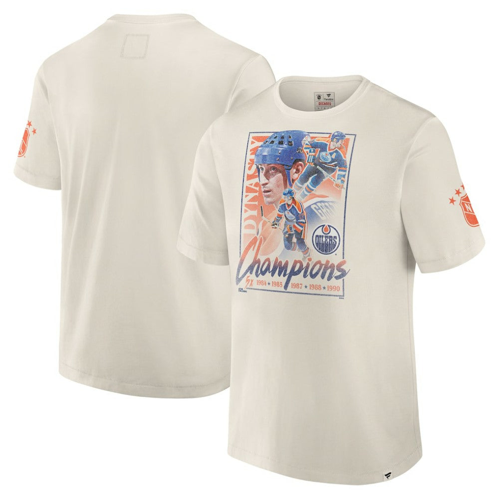 NHL Edmonton Oilers Fanatics Decades Collection Timeless T-Shirt - White