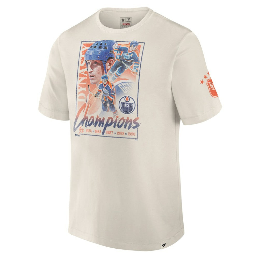 NHL Edmonton Oilers Fanatics Decades Collection Timeless T-Shirt - White