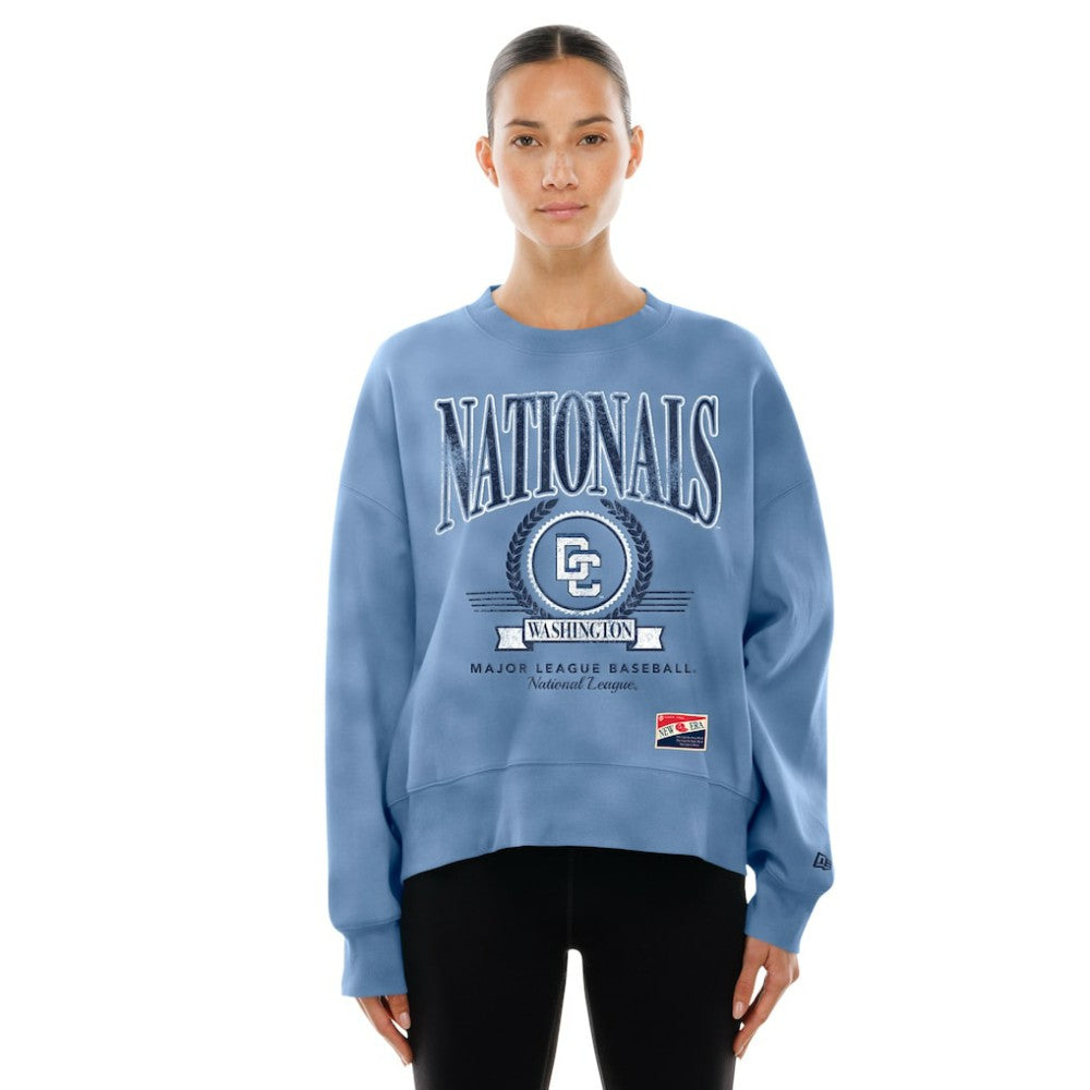 Washington Nationals New Era Women's 2025 City Connect Pullover Sweatshirt - Blue Pullover