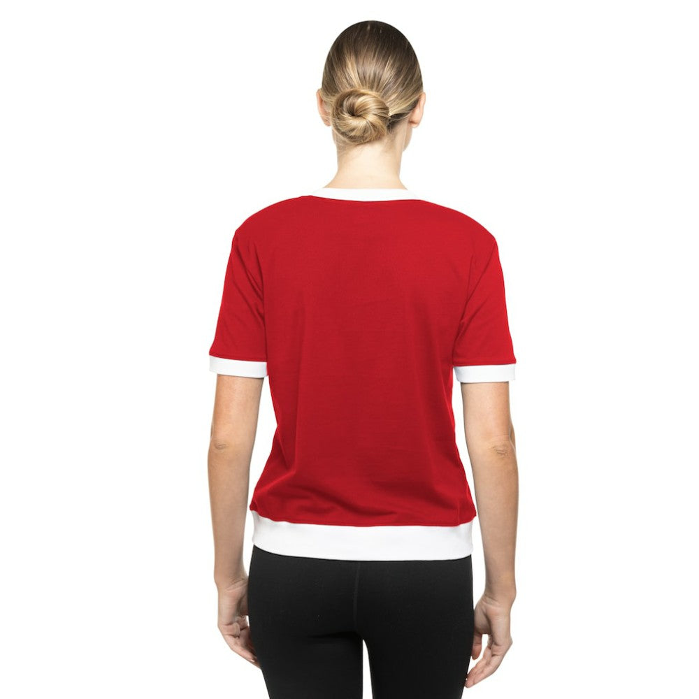 Chicago White Sox New Era Women's 2025 City Connect Rhinestone V-Neck T-Shirt - Red T-shirts