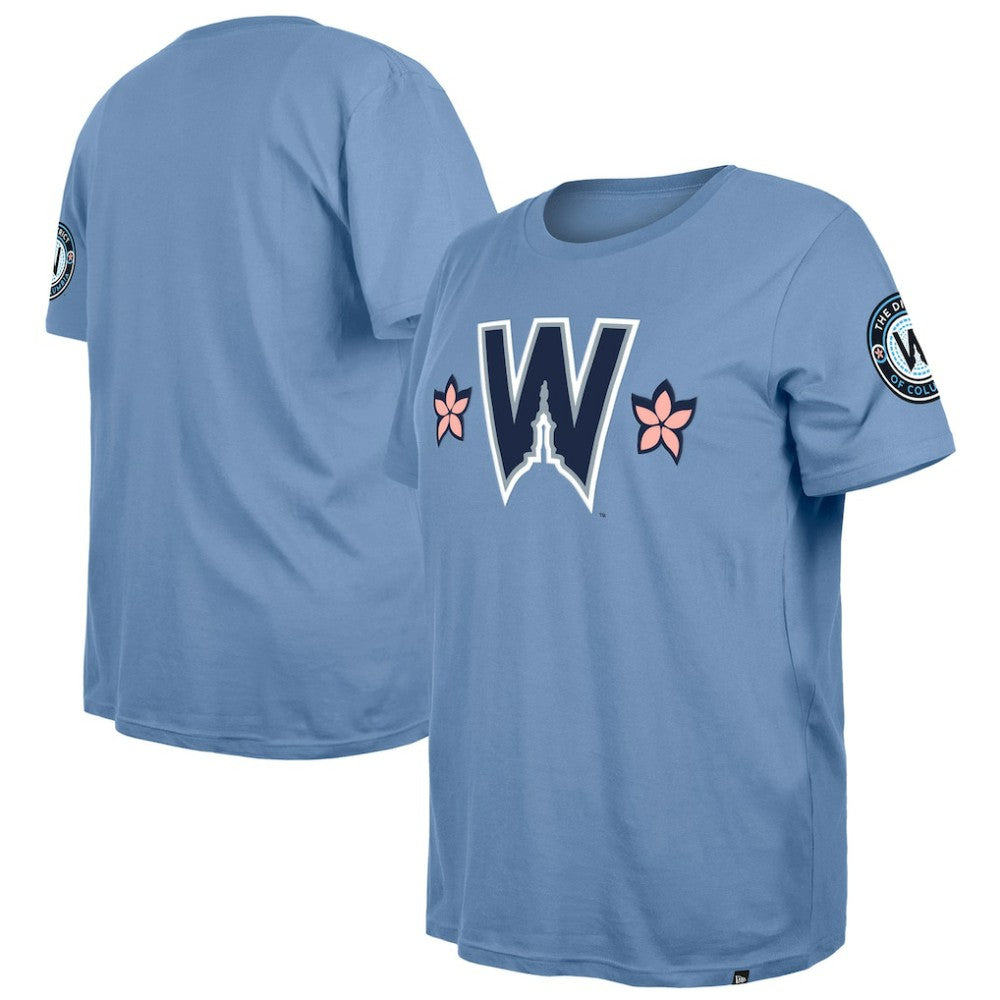 Washington Nationals New Era Women's 2025 City Connect Plus Size T-Shirt - Powder Blue T-shirts