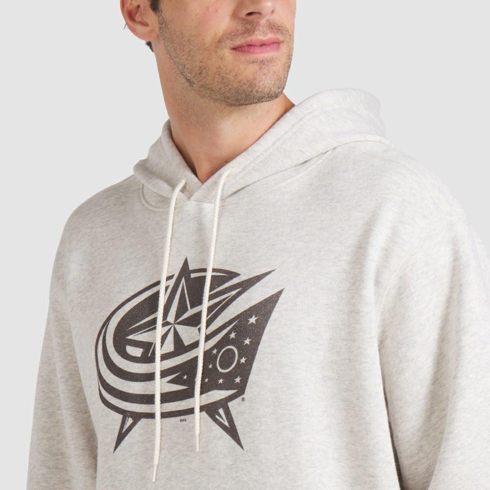 NHL Columbus Blue Jackets Fanatics Made in Canada Pullover Hoodie - Cream