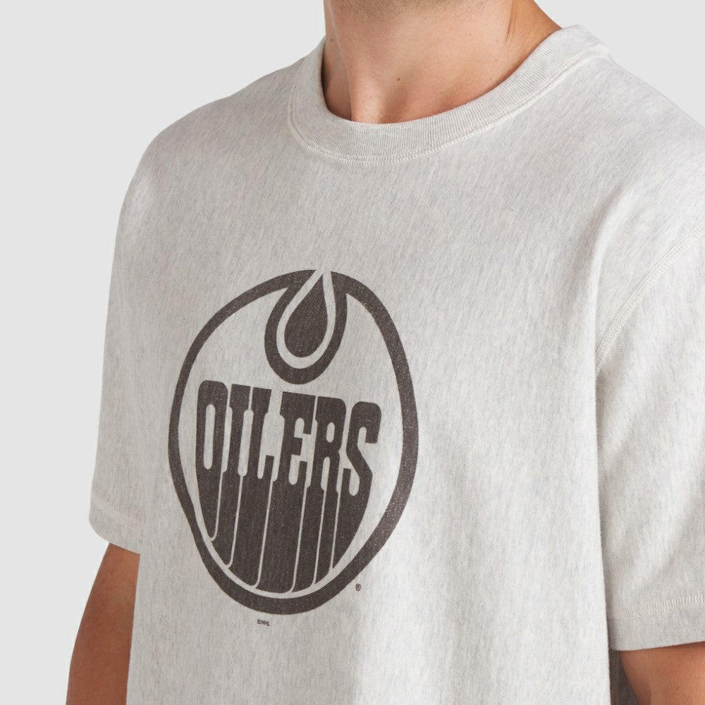 NHL Edmonton Oilers Fanatics Made in Canada T-Shirt - Cream