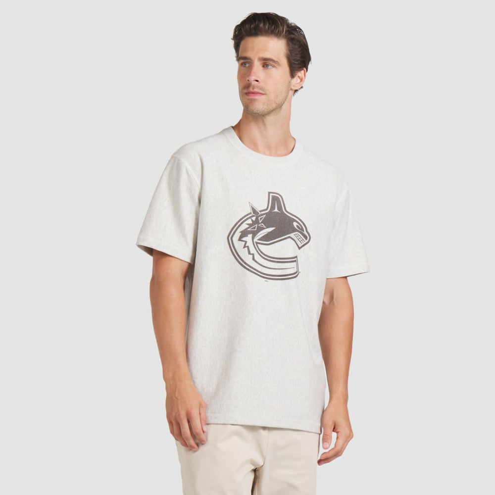 NHL Vancouver Canucks Fanatics Made in Canada T-Shirt - Cream