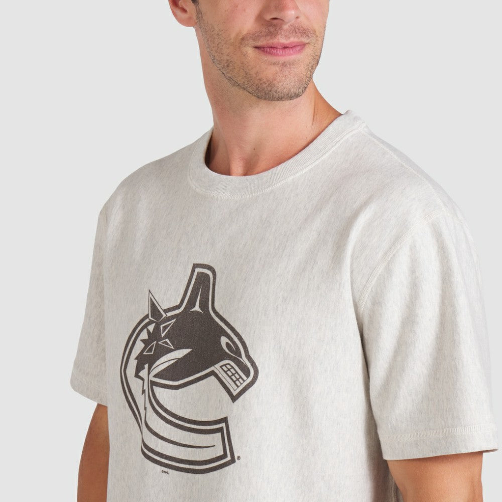 NHL Vancouver Canucks Fanatics Made in Canada T-Shirt - Cream