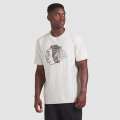 NHL Chicago Blackhawks Fanatics Made in Canada T-Shirt - Cream