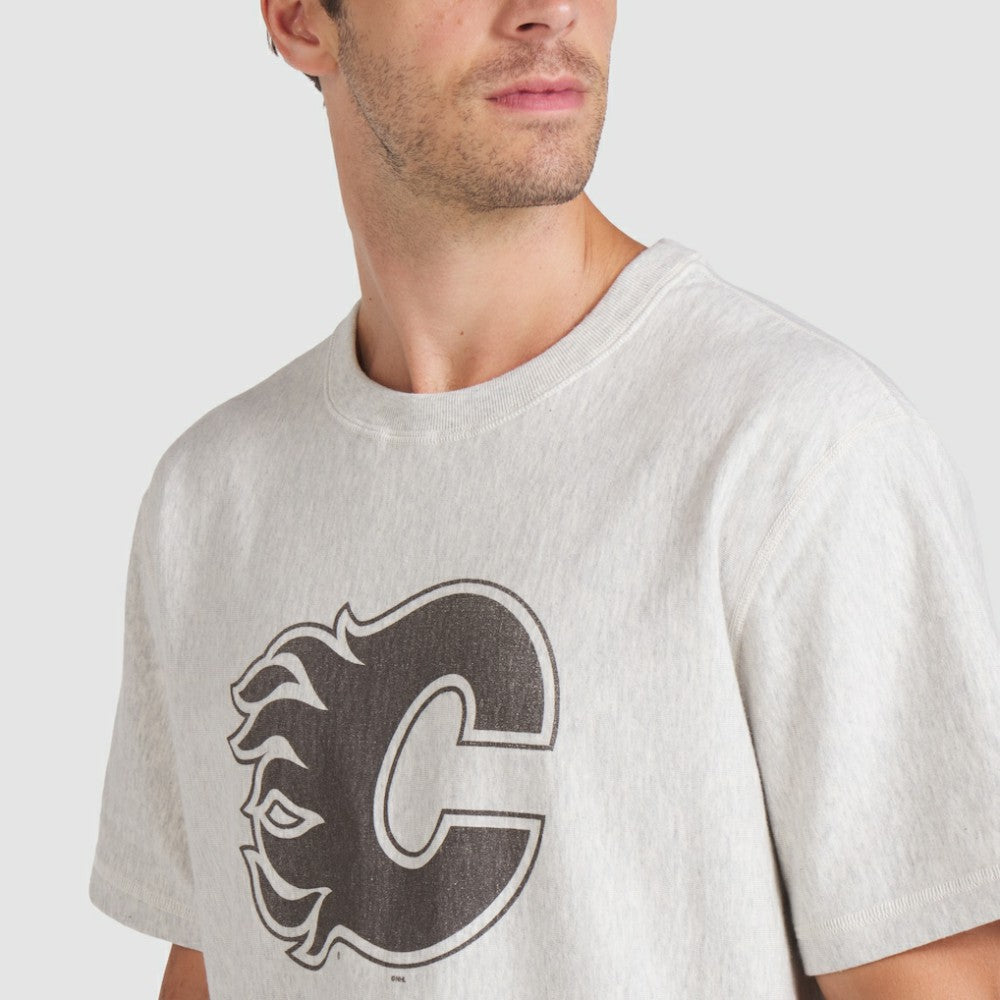 NHL Calgary Flames Fanatics Made in Canada T-Shirt - Cream