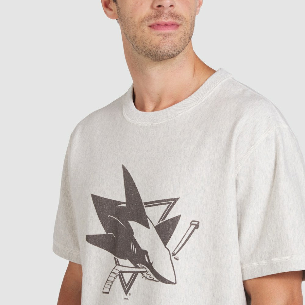 NHL San Jose Sharks Fanatics Made in Canada T-Shirt - Cream