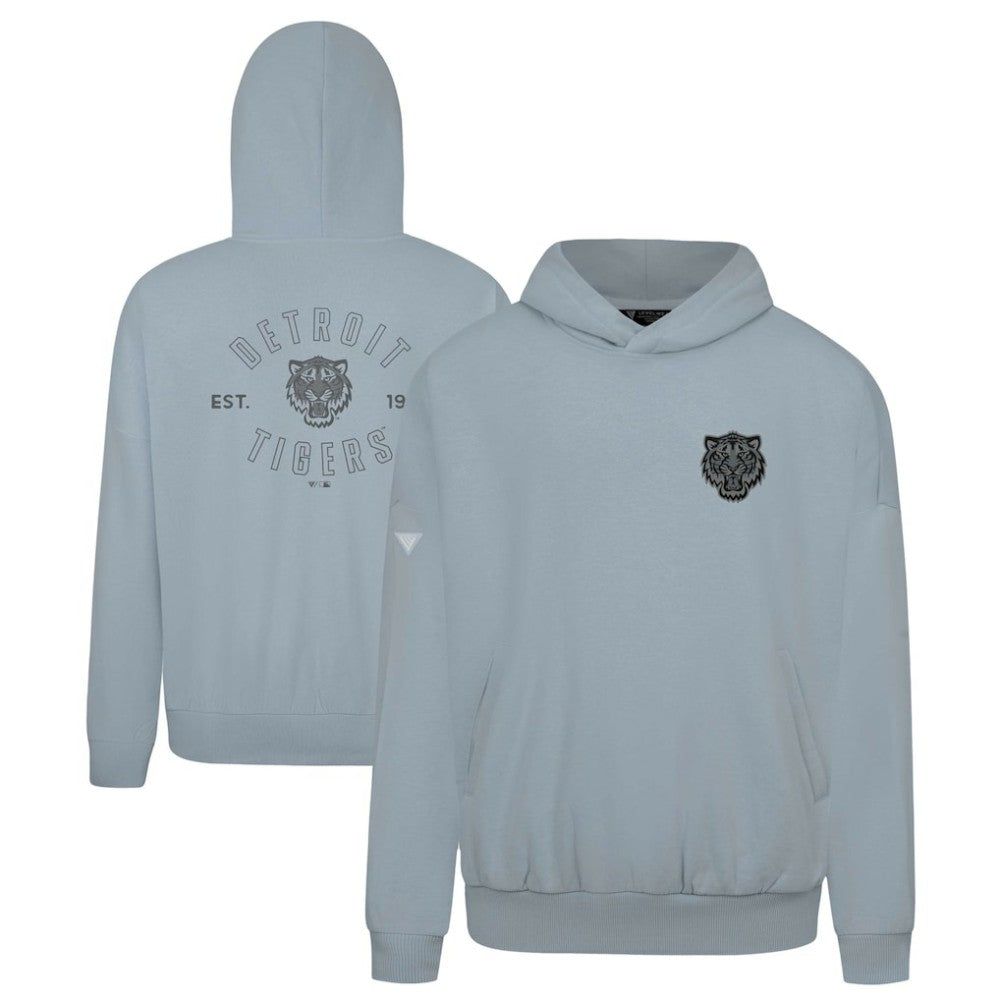 Detroit Tigers Levelwear Contact Nightfall Pullover Hoodie - Gray Hoodies