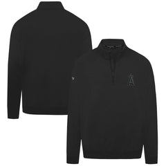 Los Angeles Angels Levelwear Murray Nightfall Quarter-Zip Top - Black Tops