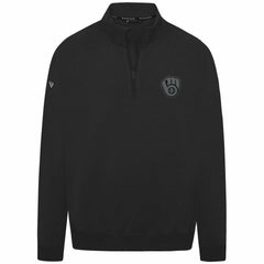 Milwaukee Brewers Levelwear Murray Nightfall Quarter-Zip Top - Black Tops