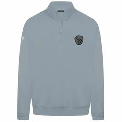 Milwaukee Brewers Levelwear Murray Nightfall Quarter-Zip Top - Gray Tops
