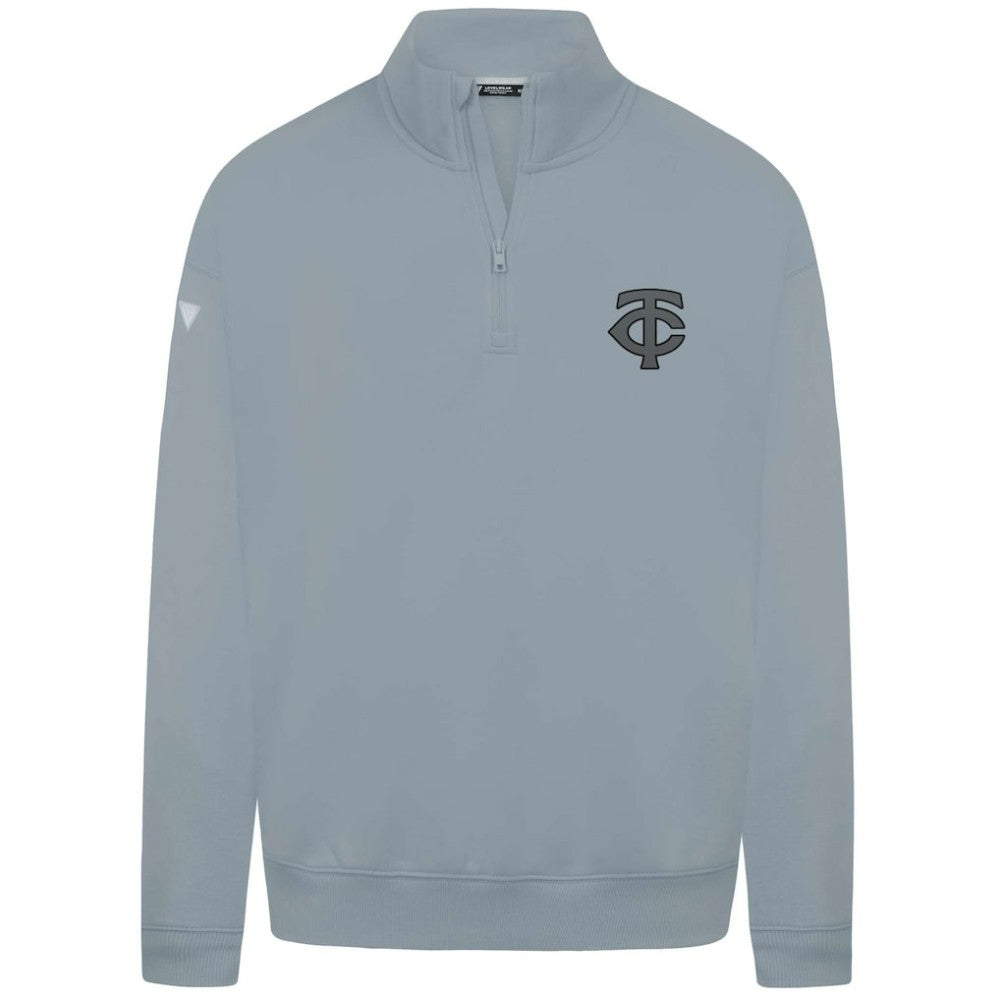 Minnesota Twins Levelwear Murray Nightfall Quarter-Zip Top - Gray Tops