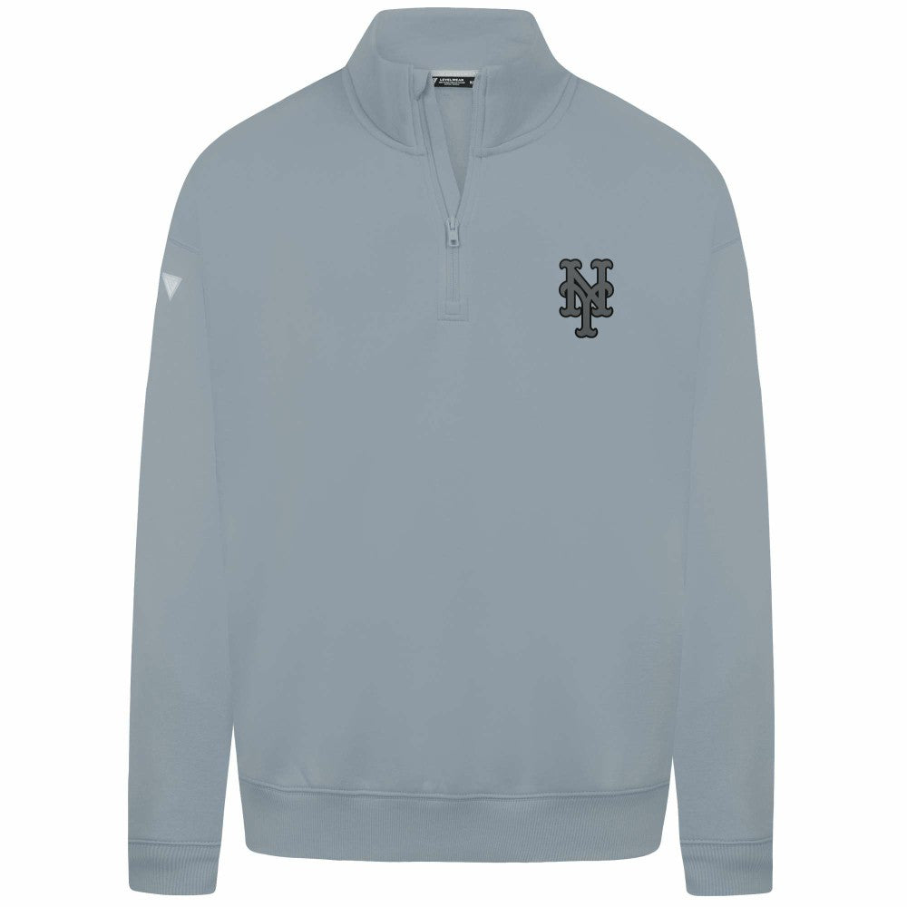 New York Mets Levelwear Murray Nightfall Quarter-Zip Top - Gray Tops
