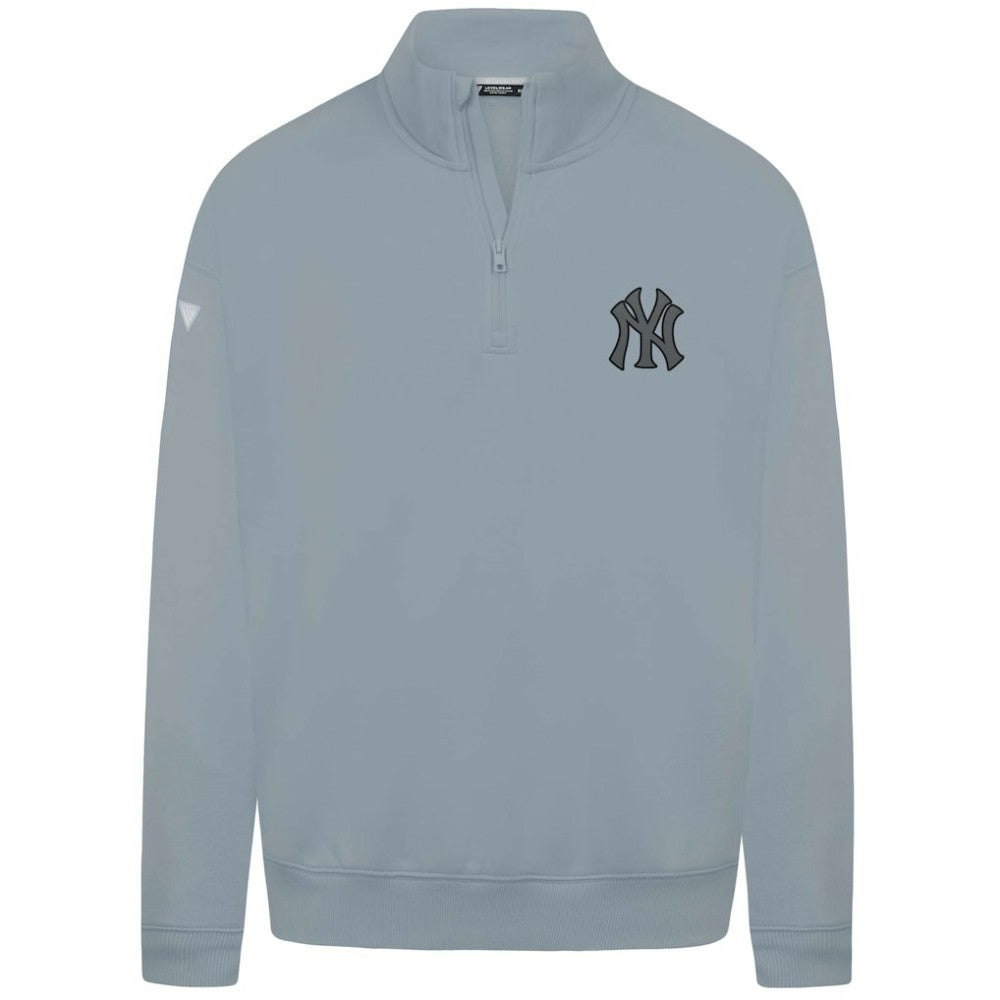 New York Yankees Levelwear Murray Nightfall Quarter-Zip Top - Gray Tops