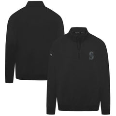 Seattle Mariners Levelwear Murray Nightfall Quarter-Zip Top - Black Tops