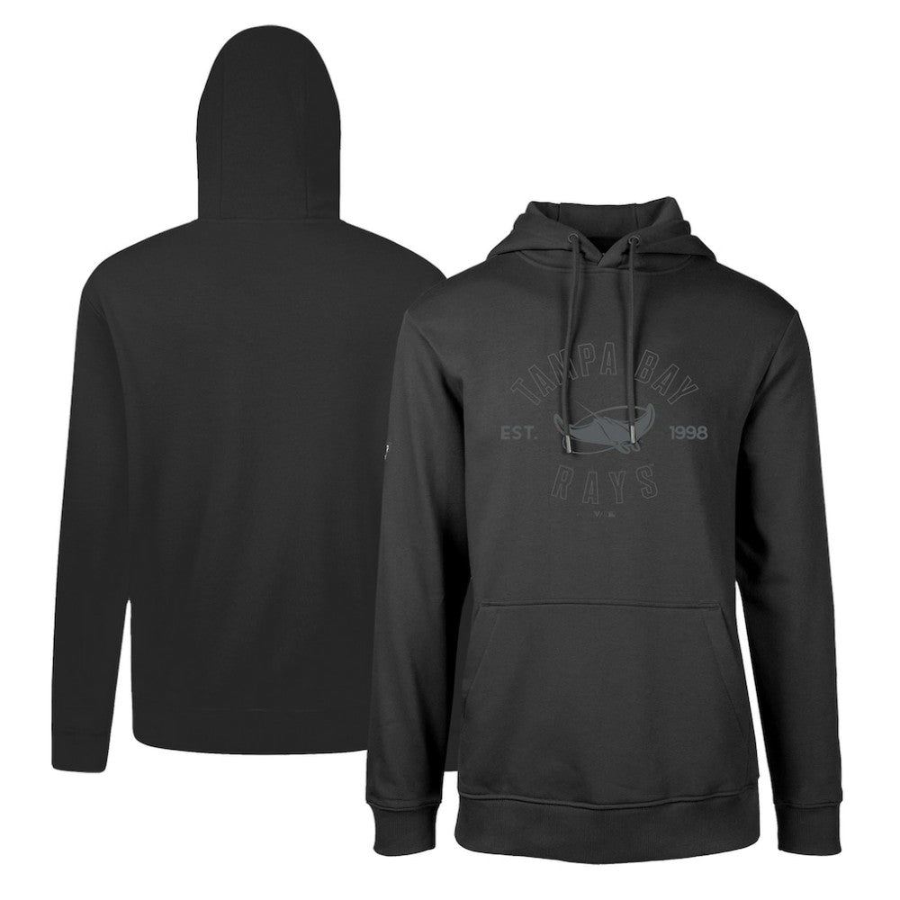 Tampa Bay Rays Levelwear Podium Abyssal Pullover Hoodie - Black Hoodies