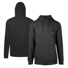 Chicago Cubs Levelwear Podium Abyssal Pullover Hoodie - Black Hoodies