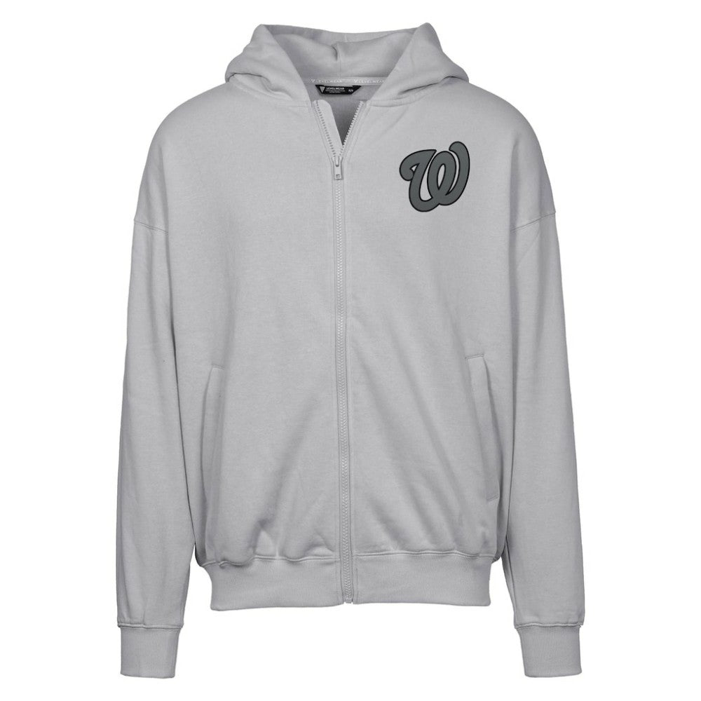 Washington Nationals Levelwear Uphill Abyssal Full-Zip Hoodie - Gray Hoodies