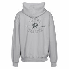 Miami Marlins Levelwear Uphill Abyssal Full-Zip Hoodie - Gray Hoodies
