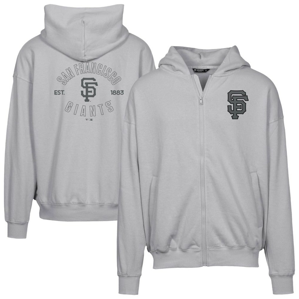 San Francisco Giants Levelwear Uphill Abyssal Full-Zip Hoodie - Gray Hoodies
