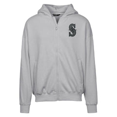 Seattle Mariners Levelwear Uphill Abyssal Full-Zip Hoodie - Gray Hoodies