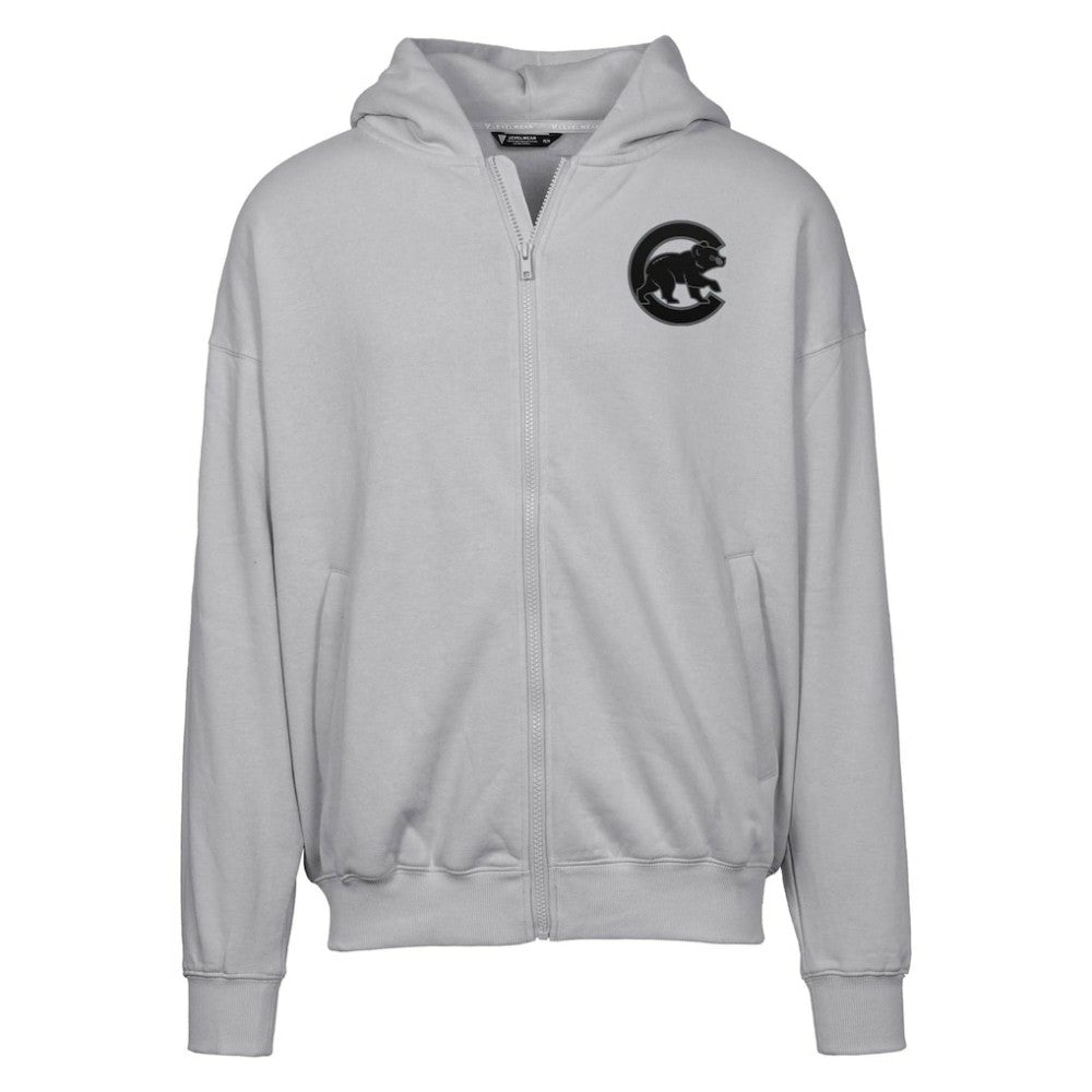 Chicago Cubs Levelwear Uphill Abyssal Full-Zip Hoodie - Gray Hoodies