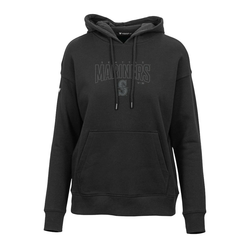 Seattle Mariners Levelwear Women's Adorn Darkmoon Pullover Hoodie - Black Hoodies