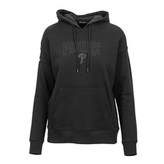 Philadelphia Phillies Levelwear Women's Adorn Darkmoon Pullover Hoodie - Black Hoodies