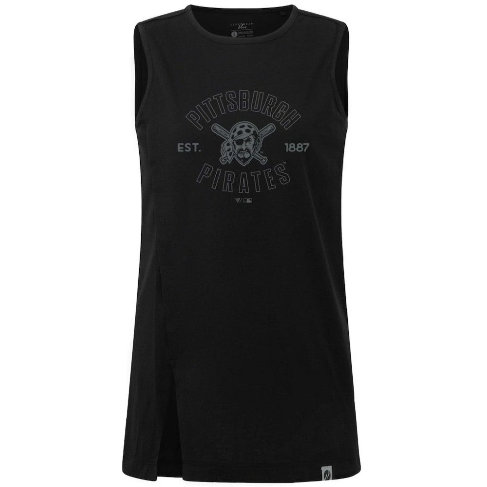 Pittsburgh Pirates Levelwear Women's Influx Abyssal Tank Top - Black Tanks