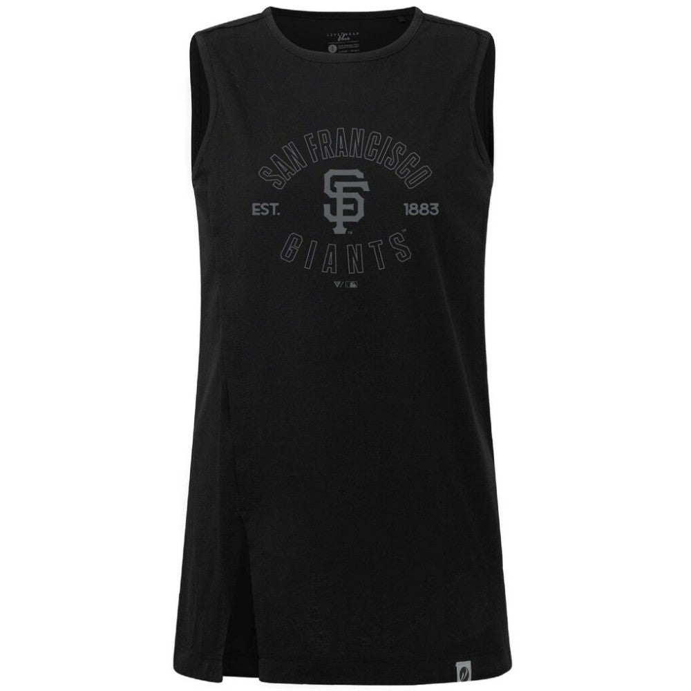 San Francisco Giants Levelwear Women's Influx Abyssal Tank Top - Black Tanks