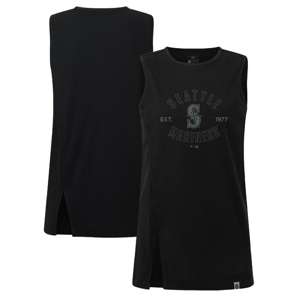 Seattle Mariners Levelwear Women's Influx Abyssal Tank Top - Black Tanks