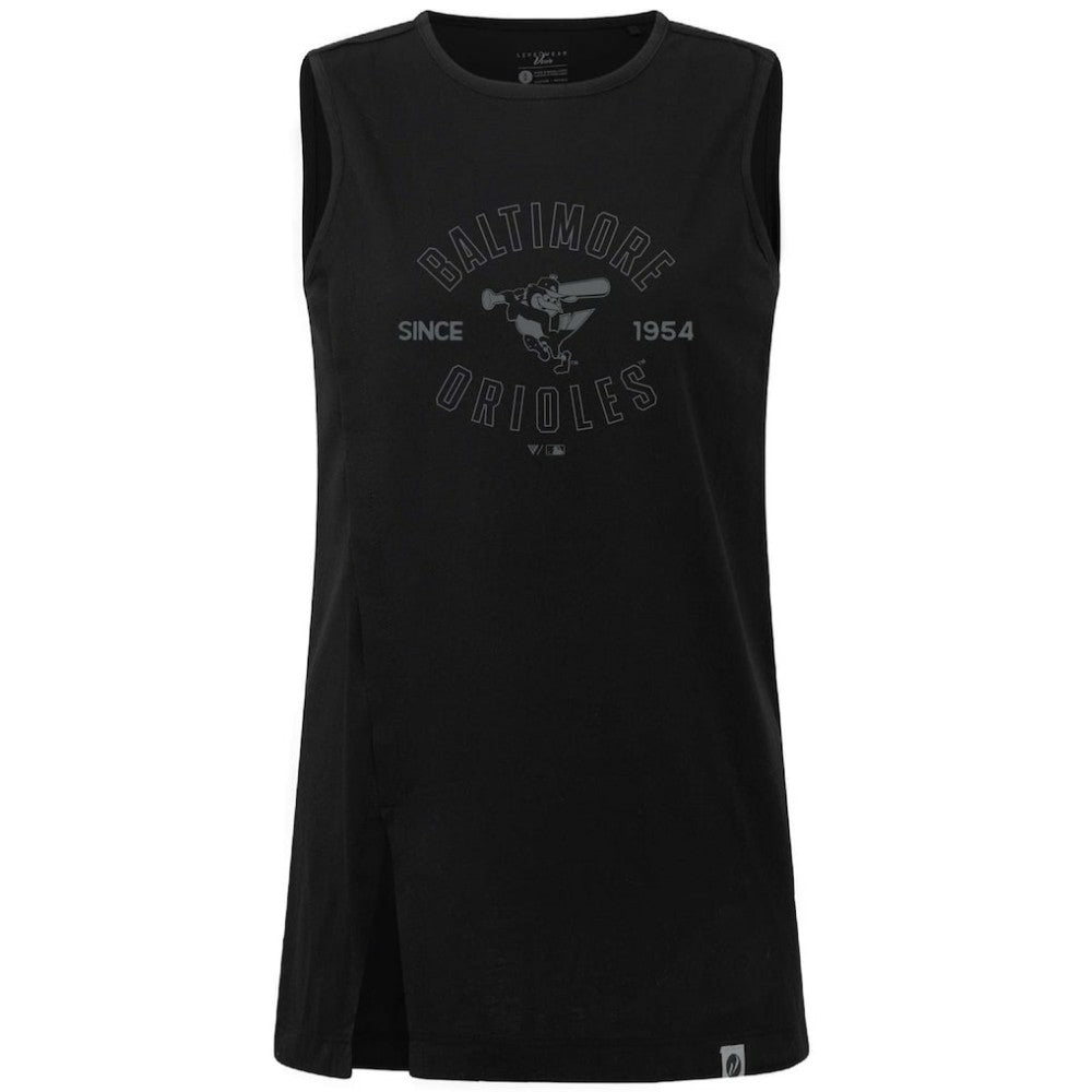 Baltimore Orioles Levelwear Women's Influx Abyssal Tank Top - Black Tanks