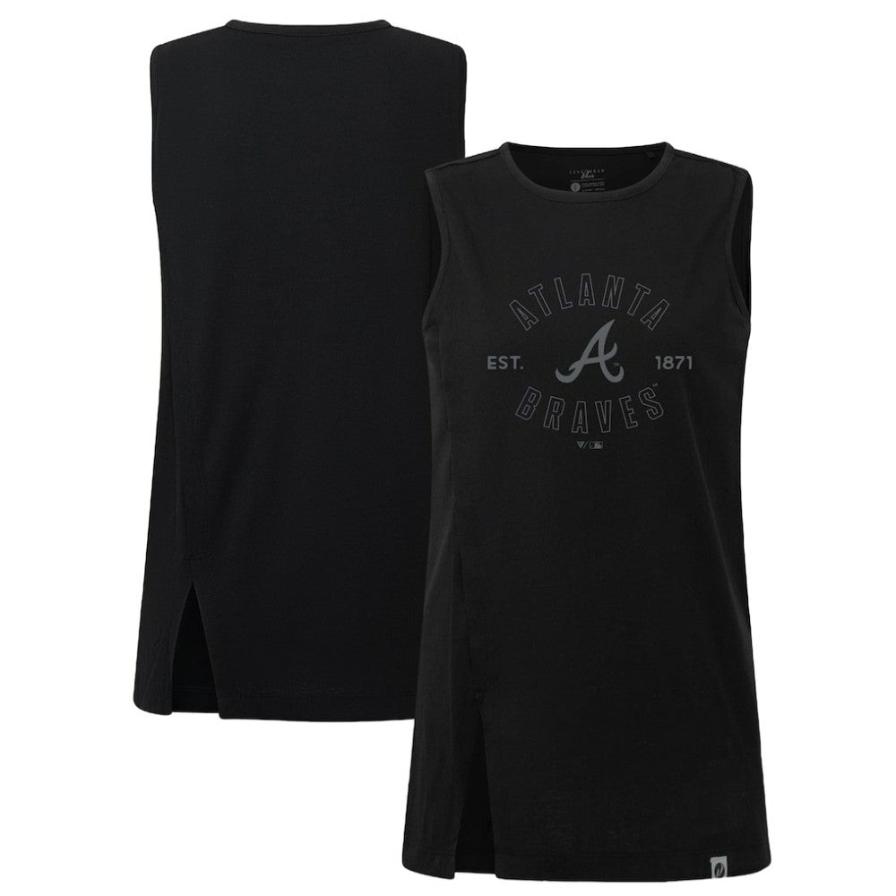 Atlanta Braves Levelwear Women's Influx Abyssal Tank Top - Black Tanks