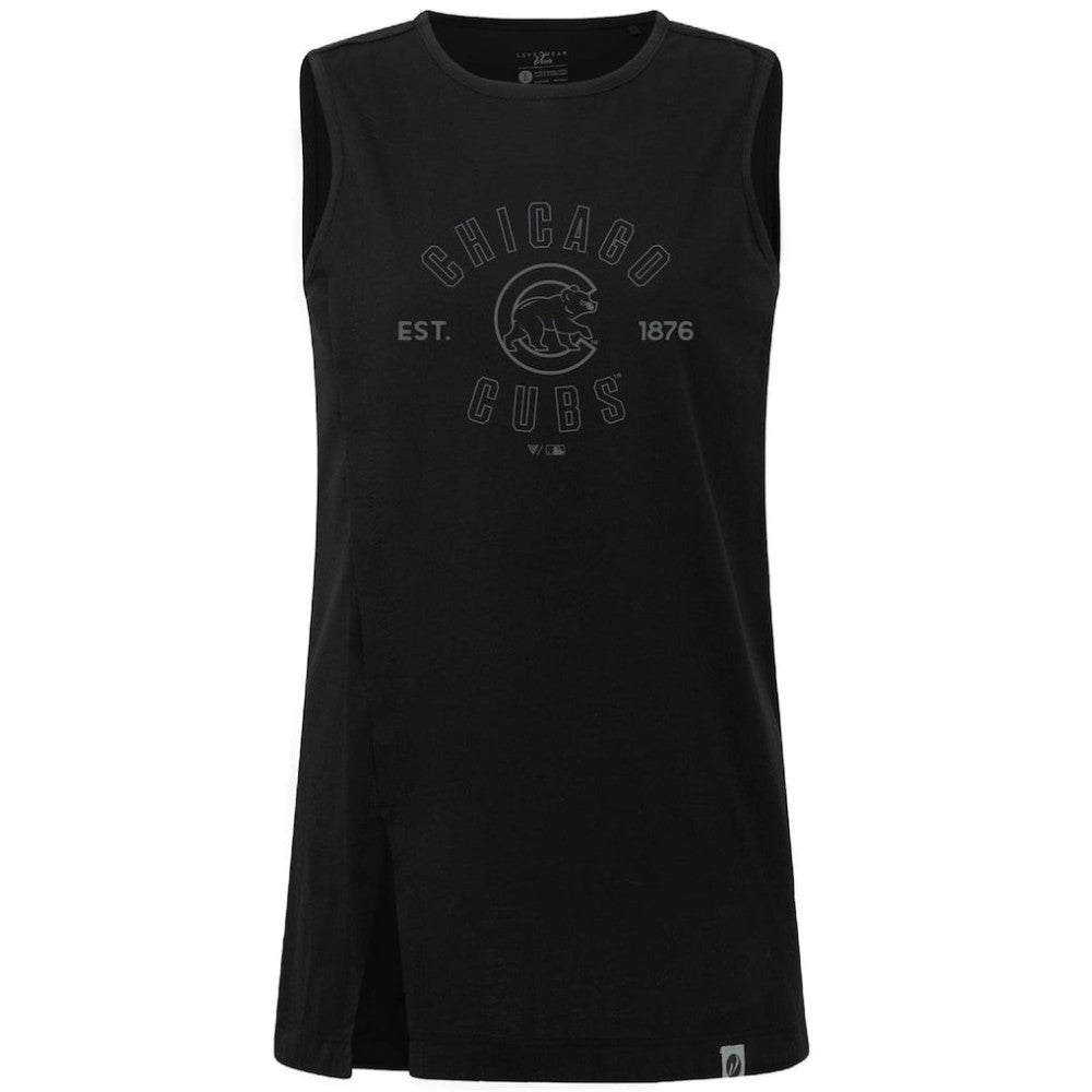 Chicago Cubs Levelwear Women's Influx Abyssal Tank Top - Black Tanks