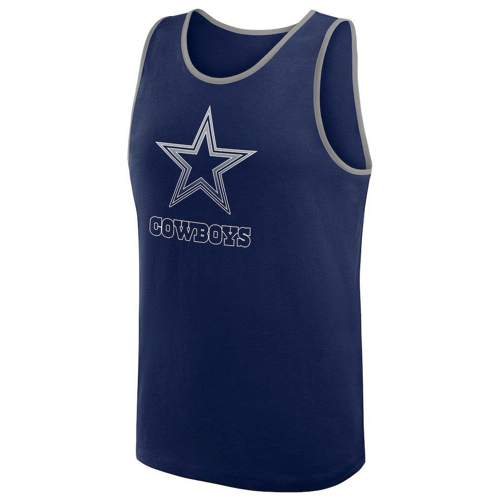 Dallas Cowboys Logo Athletic Unmatched Success Tank Top Navy