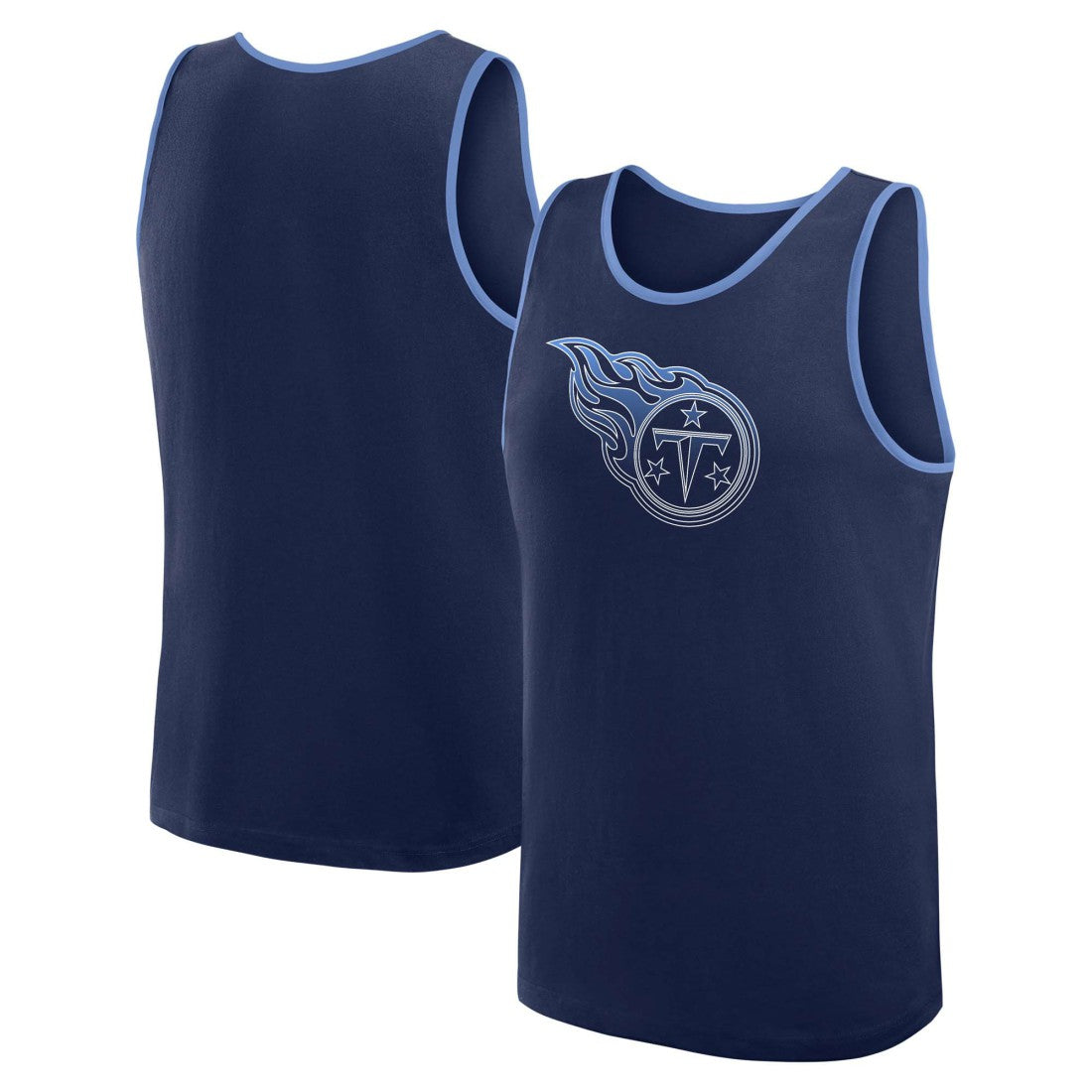 Tennessee Titans Logo Athletic Unmatched Success Tank Top Navy