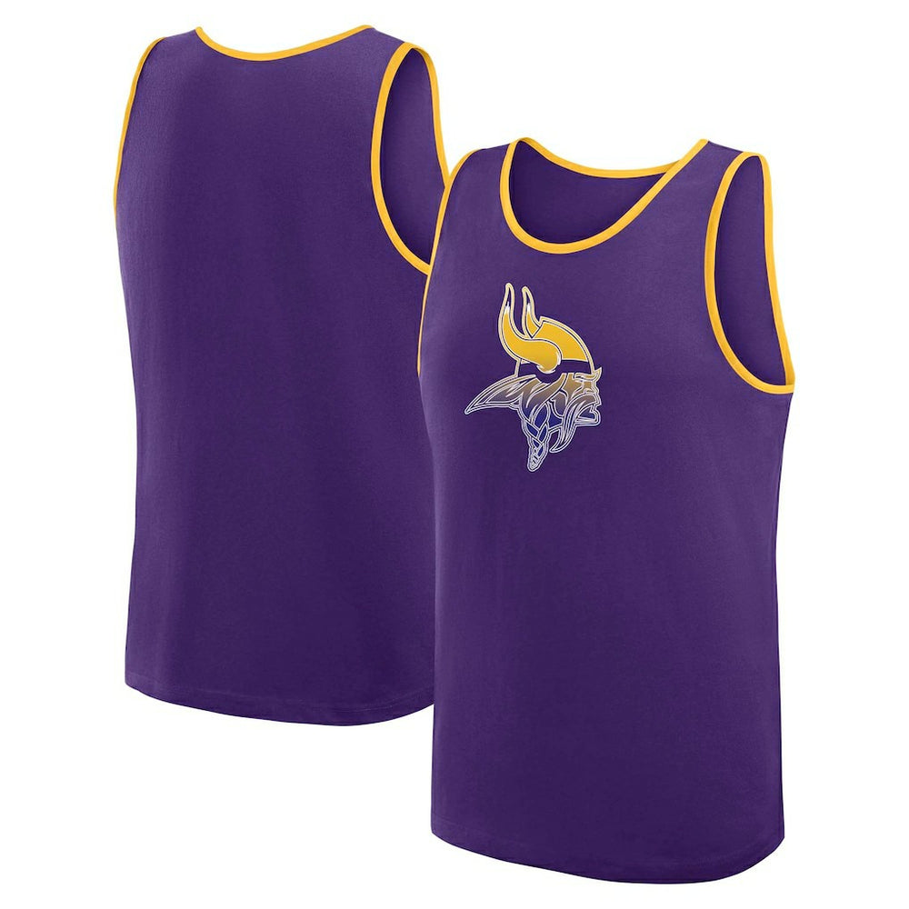 Minnesota Vikings Logo Athletic Unmatched Success Tank Top Purple