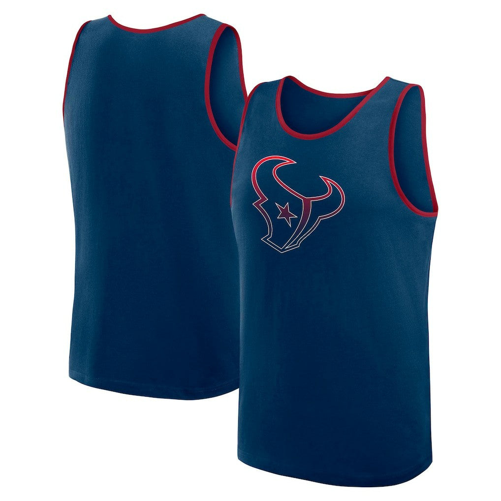 Houston Texans Logo Athletic Unmatched Success Tank Top Navy