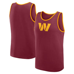 Washington Commanders Logo Athletic Unmatched Success Tank Top Burgundy