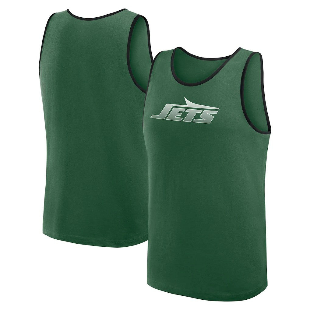 New York Jets Logo Athletic Unmatched Success Tank Top Green