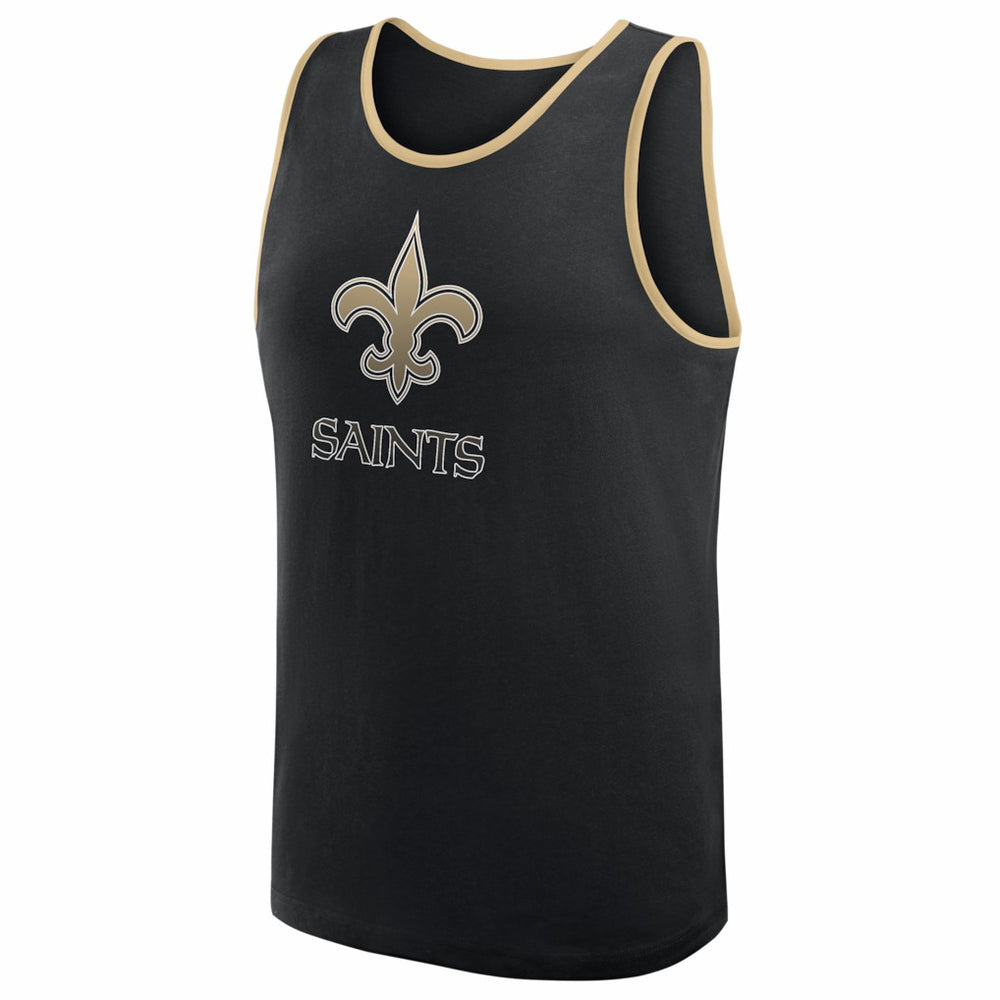 New Orleans Saints Logo Athletic Unmatched Success Tank Top Black